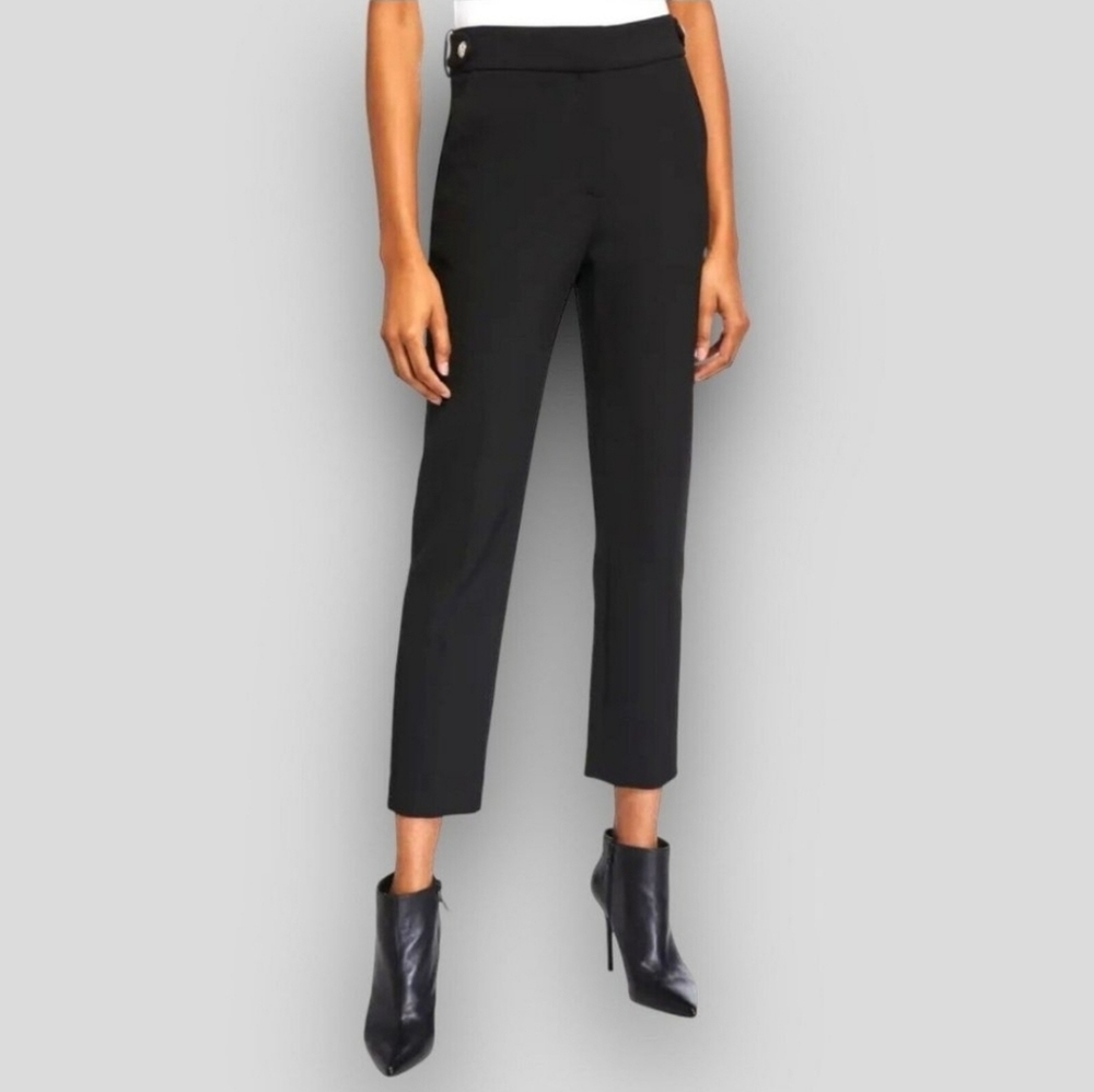 Veronica Beard Black Gamila High Rise Ankle Pants Size 0 - Picture 5 of 16
